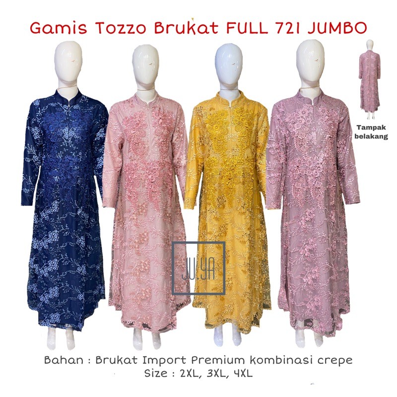 NEW Gamis Tozzo Brukat FULL 721 JUMBO