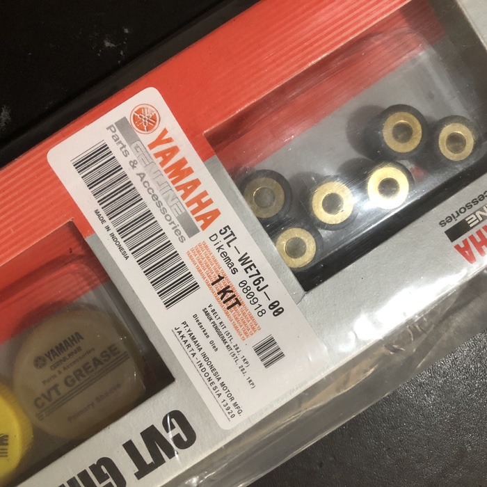 V-Belt dan Roller Set Vanbelt Assy Grease ORIGINAL Yamaha Mio Sporty Soul 5TL