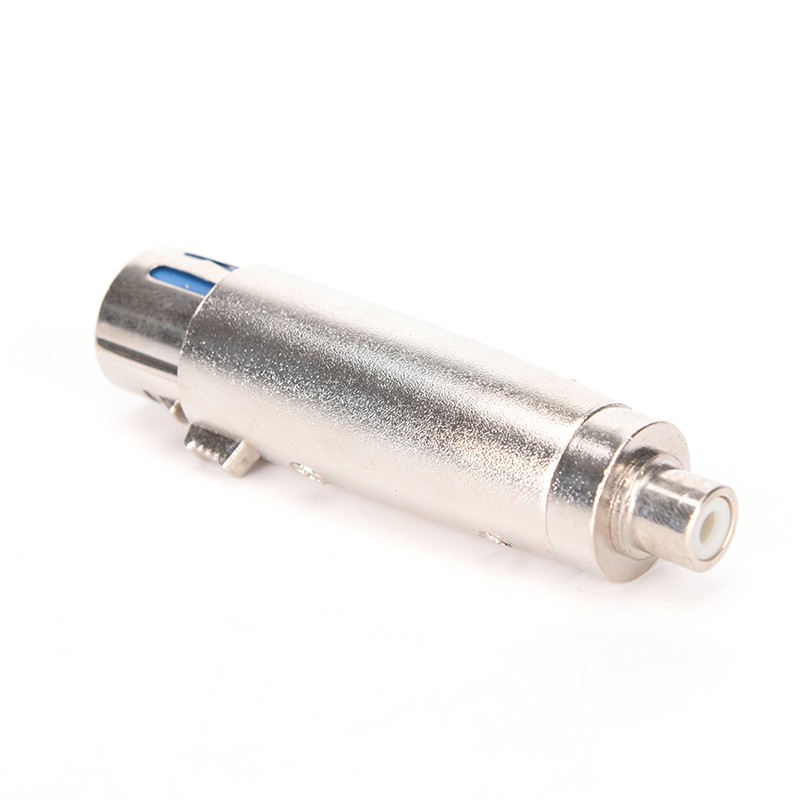 (Ele) Kabel Adapter 3pin Xlr Female Ke Rca Female Warna Putih Untuk Mikrofon