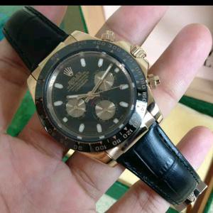 Unik Rolex Daytona Kulit Mesin jpn miyota Berkualitas