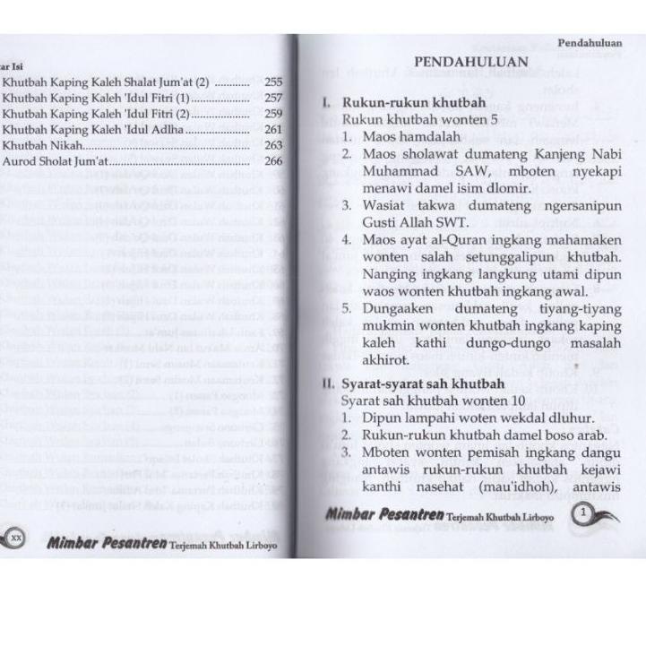 Jual Terjangkau Buku Khutbah Jumat Kumpulan Khutbah Jawa Khutbah Nu