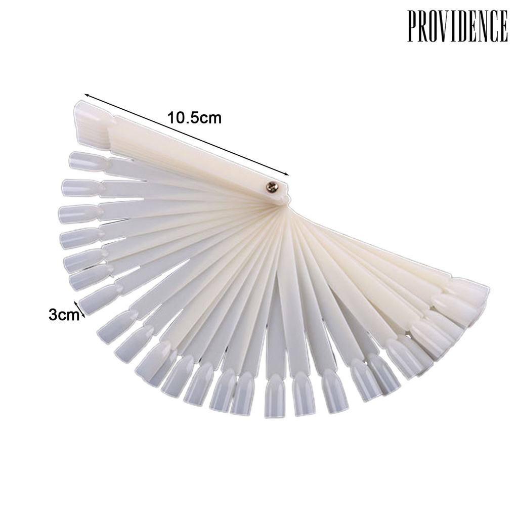 Providence 50pcs / Set Kartu Warna Transparan Reusable Untuk Nail Art / Manicure Diy