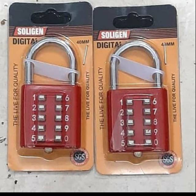 Gembok angka soligen