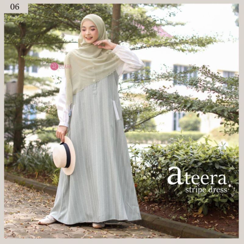 Dress Ateera Stripe Zizara (gamis only)