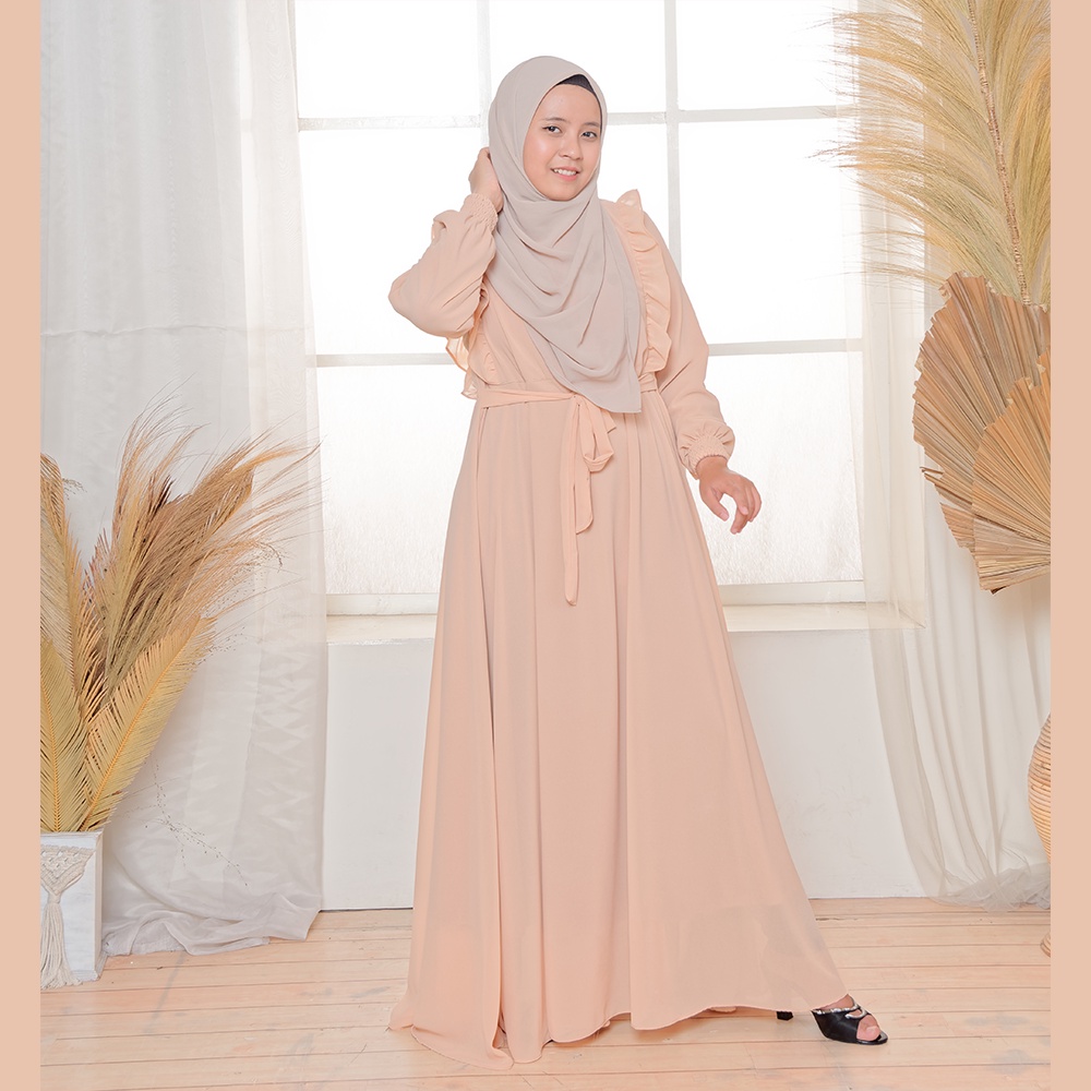 MOSCOU - Baju Busana Dress Gamis Wanita Muslim Muslimah Syari Syar'i Remaja Ibu Busui Simple Simpel 