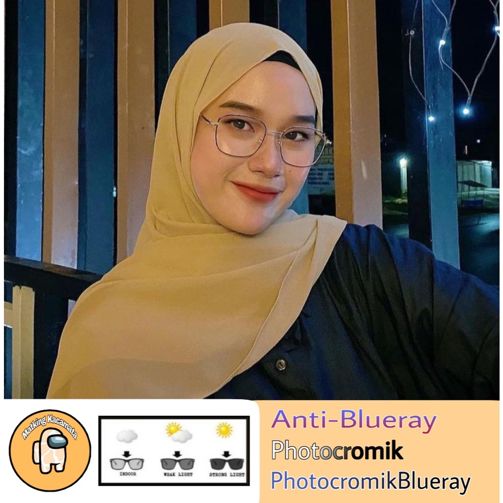 Kacamata photocromic Kotak Kacamata minus Kacamata 6639