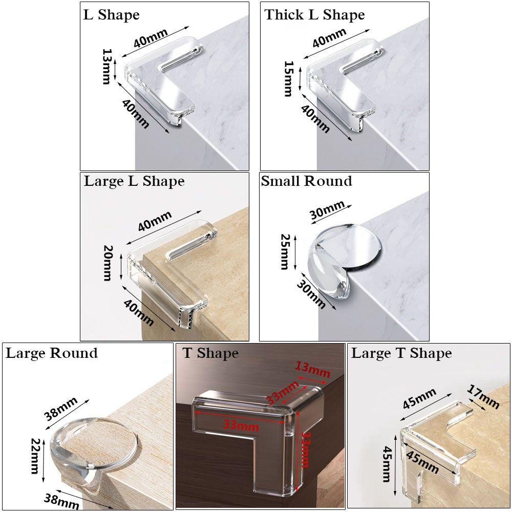 Wonder 4Pcs Pengaman Sudut Meja Anak Silicon Safety Table Corner Protector