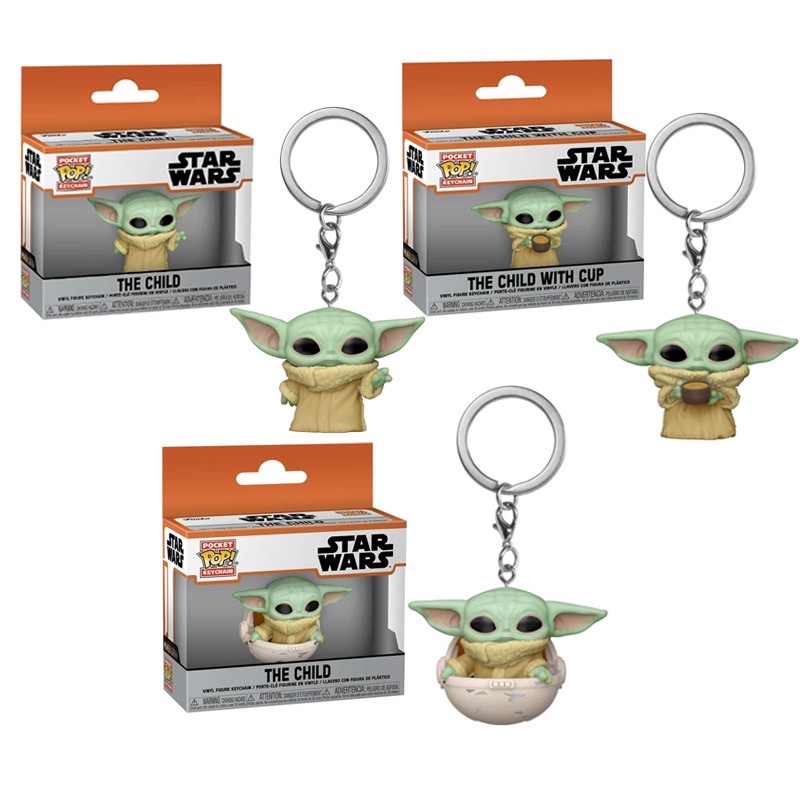 MYCOLLECTIONSID FUNKO POCKET POP KEYCHAIN GANTUNGAN KUNCI STAR WARS BABY YODA THE CHILD