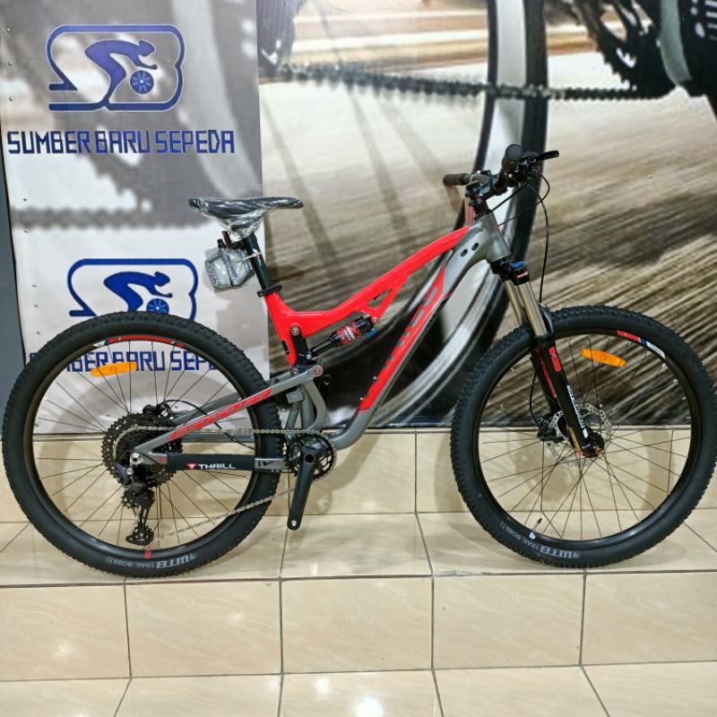Sepeda Gunung MTB Thrill Ricochet 3.0 27,5 Inch T120 Free Pelumas Rantai
