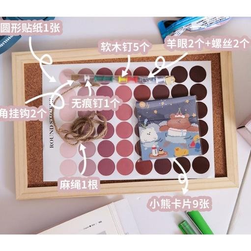 

EEG Message board Background Boardsend sticker cork message board Decorative Board With Frame Cork Board❇ (Baru)Model terbaru ☌