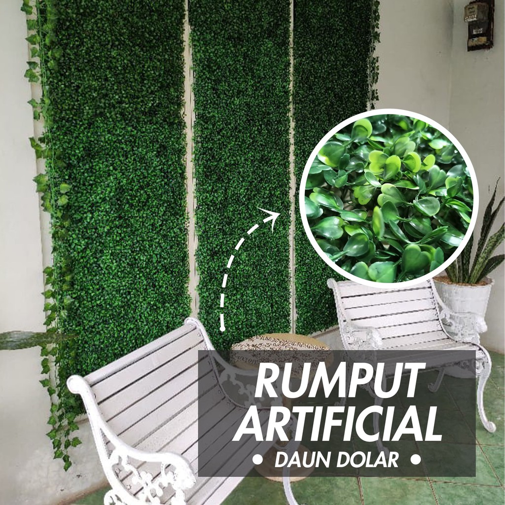 RDA Official - Daun Dolar Sintetis, Daun Dolar Dinding, Daun Dolar Rambat Plastik, Daun Dolar Artificial