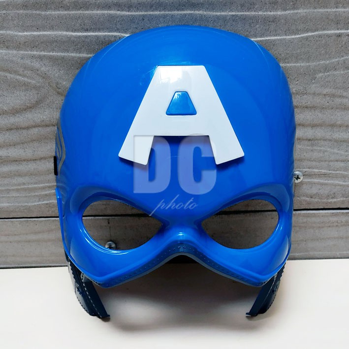 Topeng Captain America LED Marvels Superhero Cosplay Mask Bisa Menyala