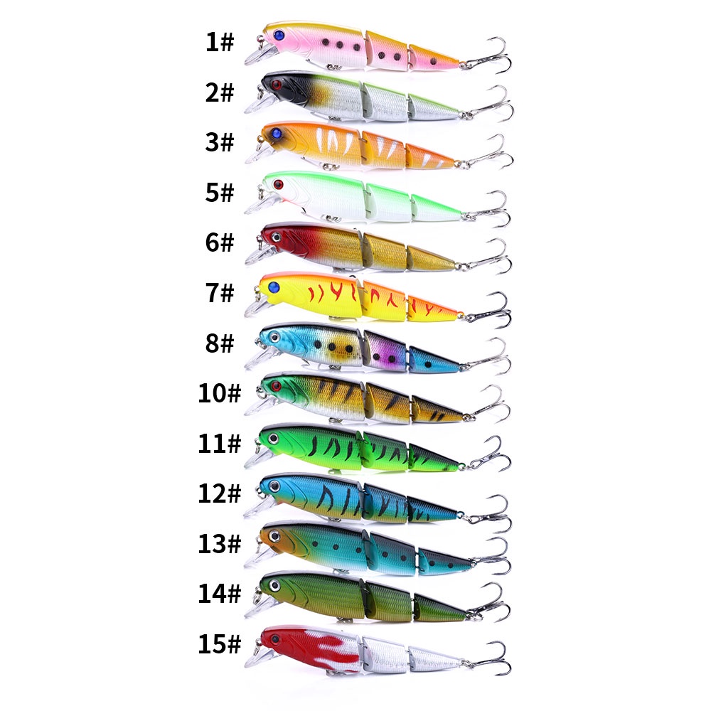 100 Pcs Umpan Pancing Hard Bait Bentuk Ikan Imitasi 3d Ukuran 14g 10.5cm