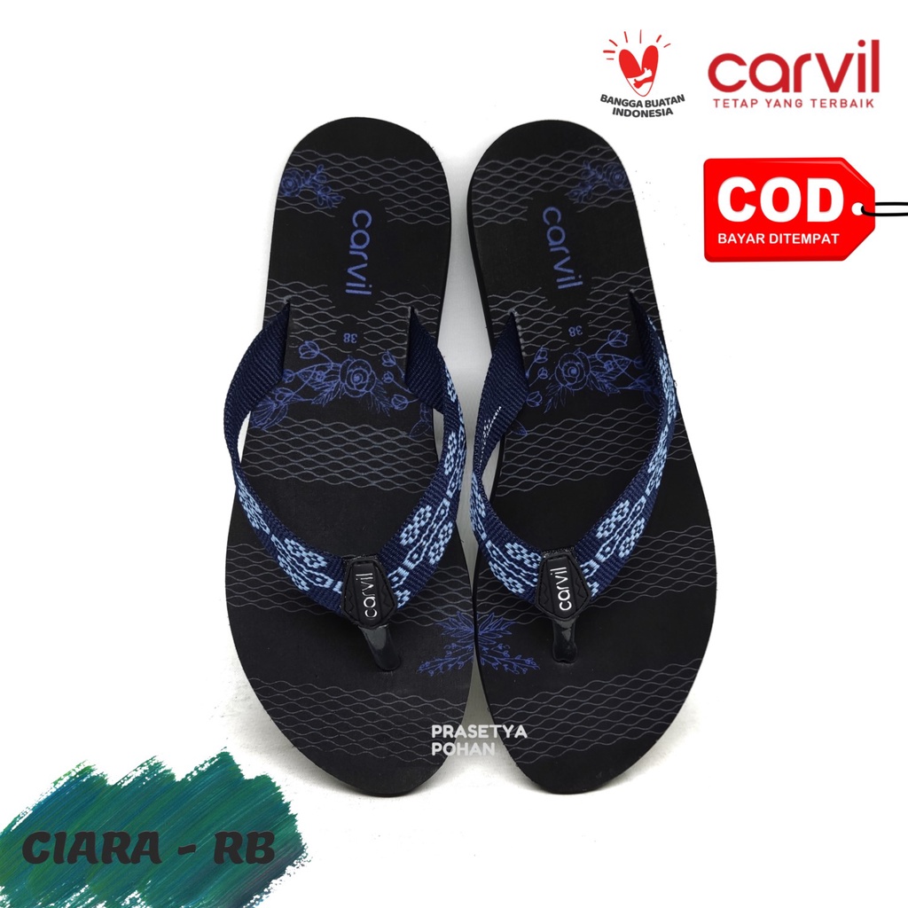 Sandal Wanita Carvil Original Anti Air - Sendal Carvil Wanita Original