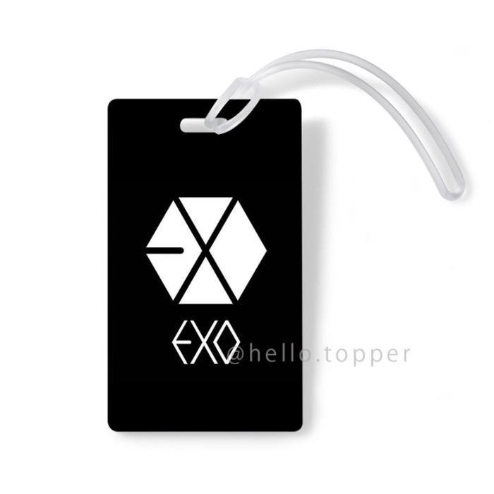 EXO LUGGAGE TAG / EXO KPOP/ ASESORIS KPOP / GANTUNGAN KUNCI KPOP - 5cm x 4 cm Keren