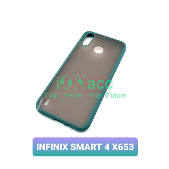 ION CASE MY CHOICE INFINIX SMART 4 X653 -HARDCASE DOVE TPU MACARON