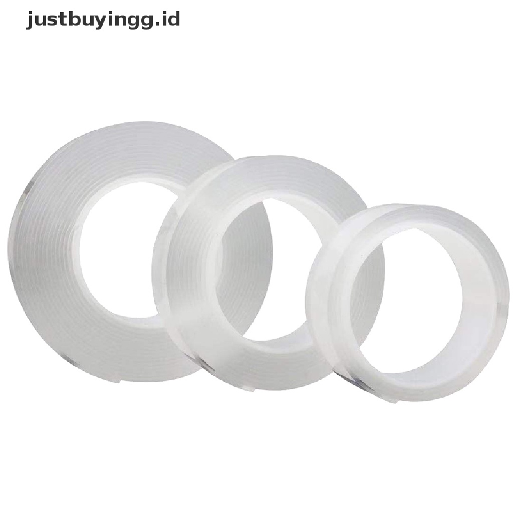 (Justbuyingg.Id) Double Tape Nano Transparan Bisa Dicuci / Dipakai Ulang