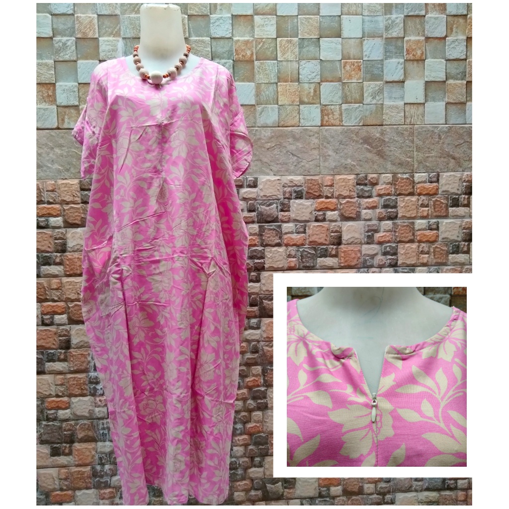 Daster Bali Loss resleting dan kancing JUMBO Uk-XXL | baju tidur | daster Panjang | pakaian wanita murah busui bukan model payung rayon bali-Foto 37