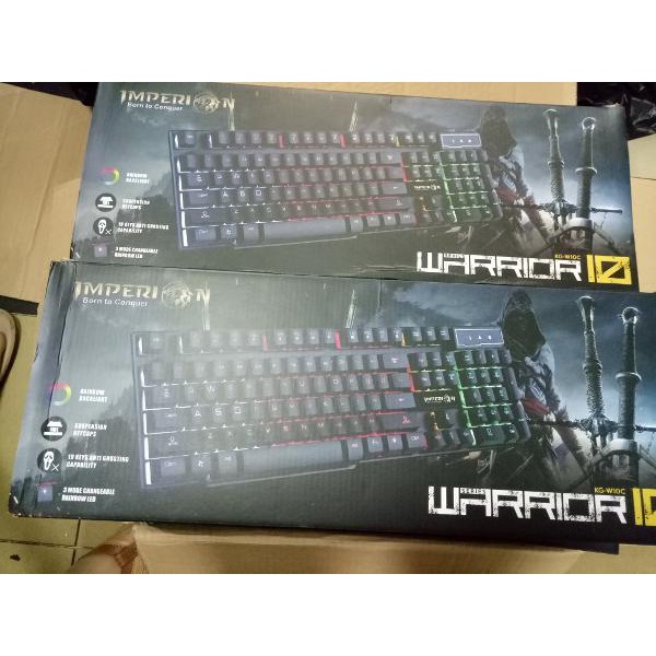 keyboard semi mechanical imperion warrior kg -w10c