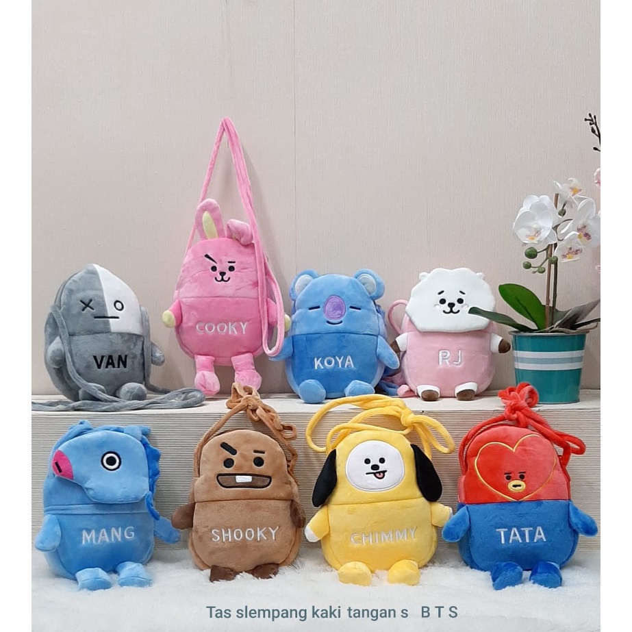 Tas Selempang Chimmy tata mang van cooky shooky koya rj/Tas B-T-S unofficial