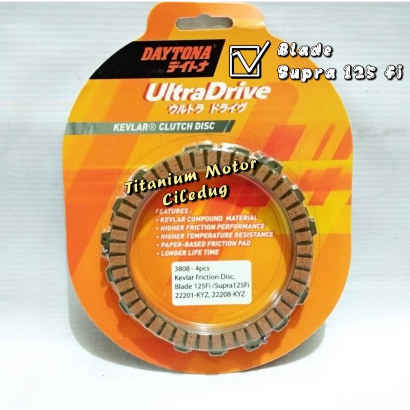 Kampas Kopling Daytona Kevlar Blade 125 / Supra 125 Fi