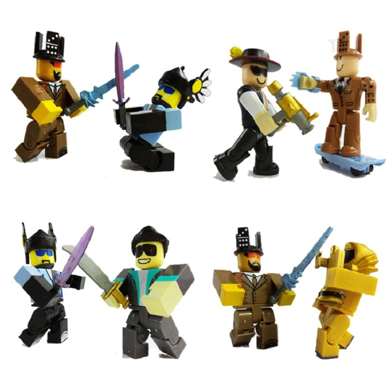 2018 Roblox Figures 6pcs Set Pvc Game Roblox Toy Mini Box Package Kids Gift - american airlines safety roblox id