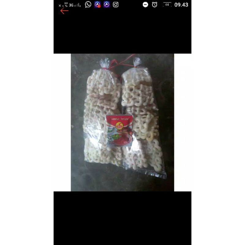 

krupuk tayamun(bakar) tanpa sambal