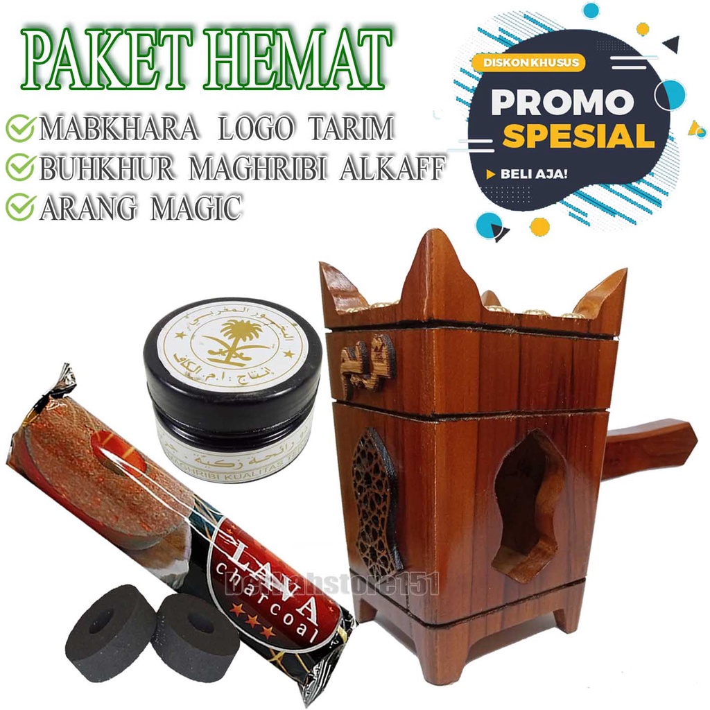 Jual Paket In Mabkharah Kayu Jati Tarim Bukhur Maghribi Alkaff