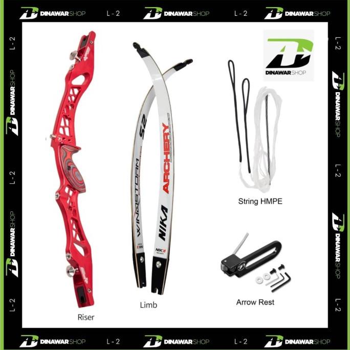 Busur Panah Ilf/Unison Riser Topoint Limb Nika Elong Recurve Bow Ilf Terlaris