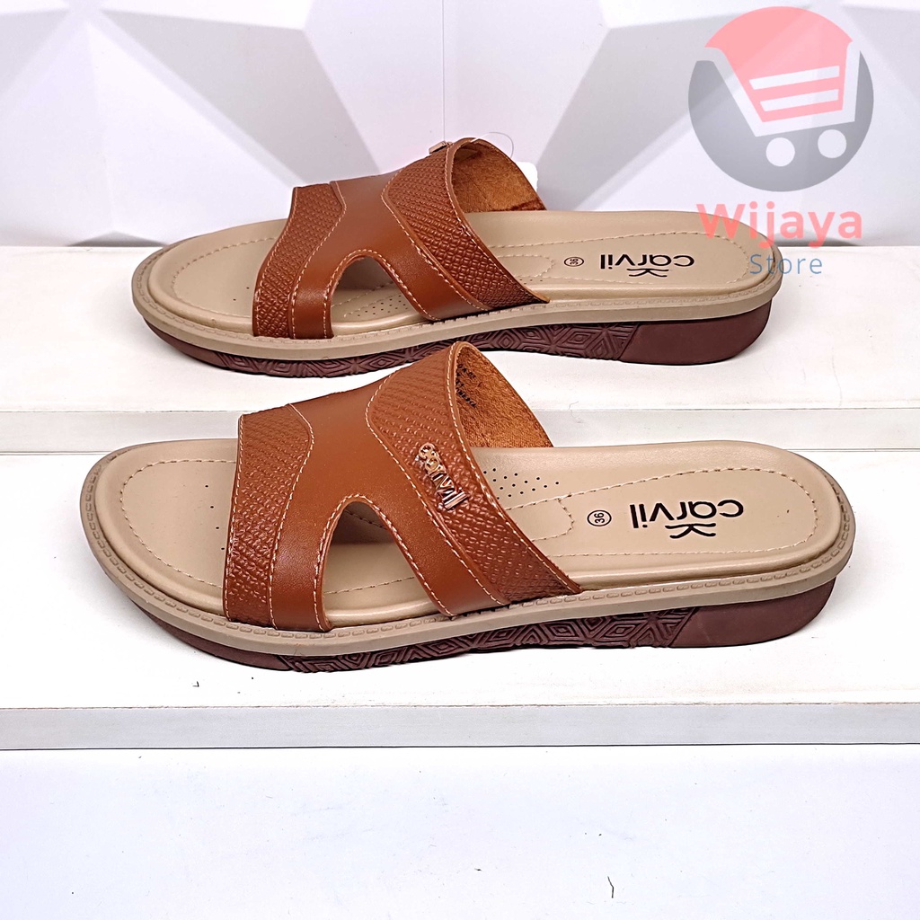 CARVIL ALVIDA SANDAL WANITA CARVIL ORIGINAL SENDAL SLOP SELOP CEWEK KASUAL CASUAL PEREMPUAN