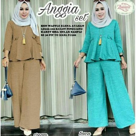 JUAL Set Agia Busana Muslim Setelan Busana Muslim Modern Kekinian FREE ONGKIR