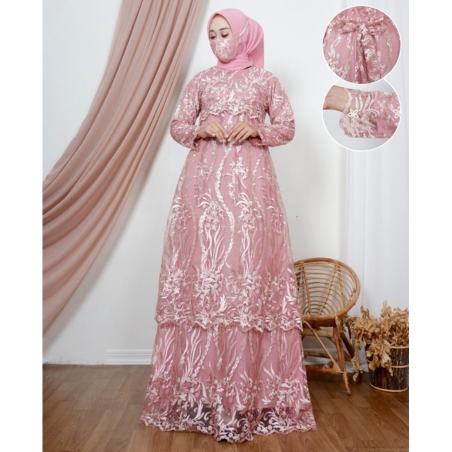 Gamis Kanaya kebaya/gamis pesta/gamis muslim/gamis modern