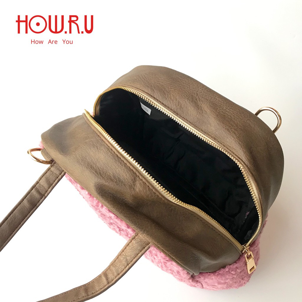 HOW.R.U | Tas Selempang Bulu / Sling Bag Furry Anne