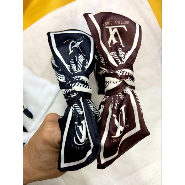 bando korea Premium Quality Bandana Branded band motif elv Tidak bikin sakit saat di pakai Bandana fashion model pita 01