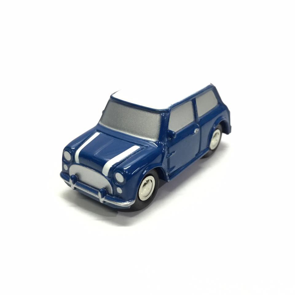 Schuco Piccolo Shell Austin Mini Biru Dealer Box Skala 90