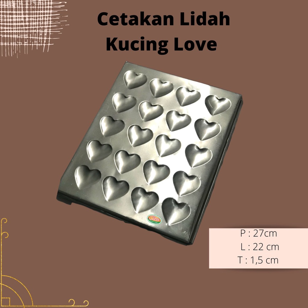 

CETAKAN LIDAH KUCING LOVE