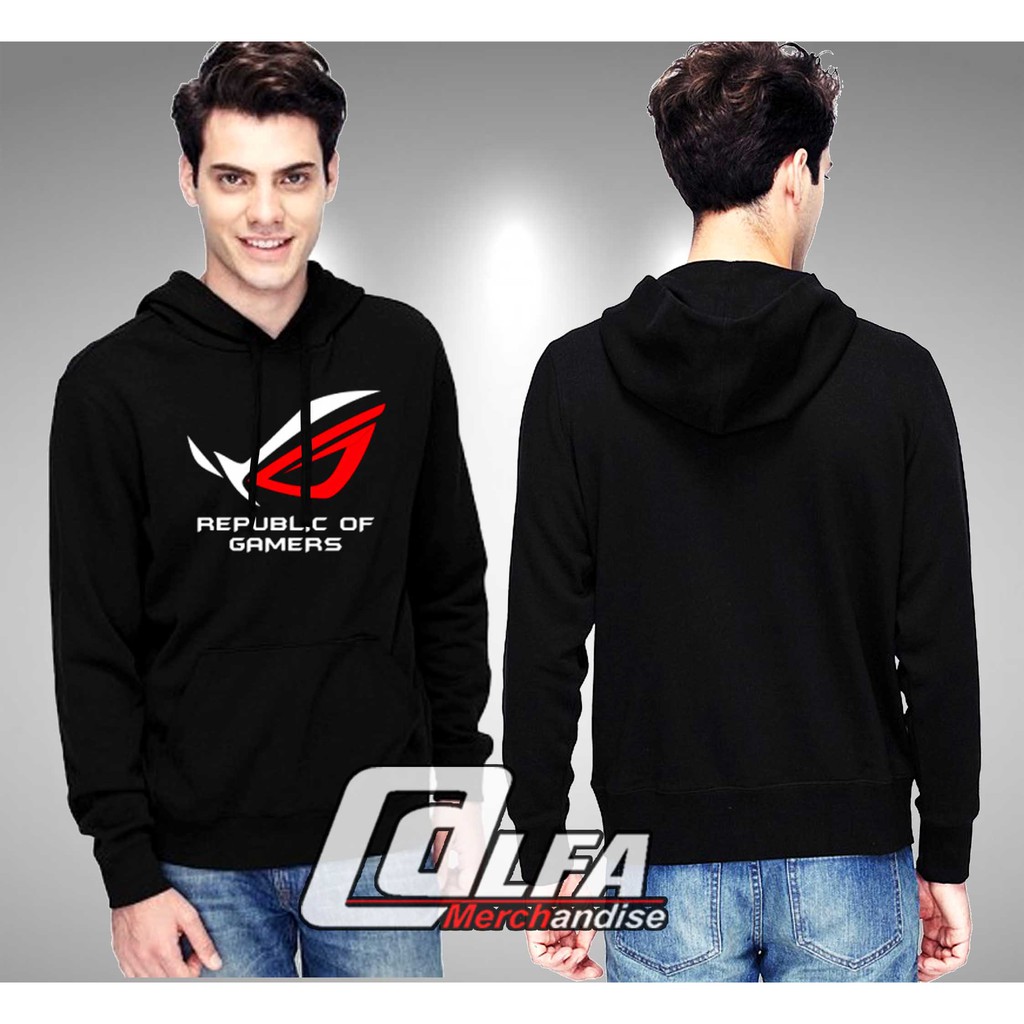 Keren Jaket Distro Rog Republic Of Gamers Pria Dan Sweater Hoodie Polos Distro Terlaris Shopee Indonesia