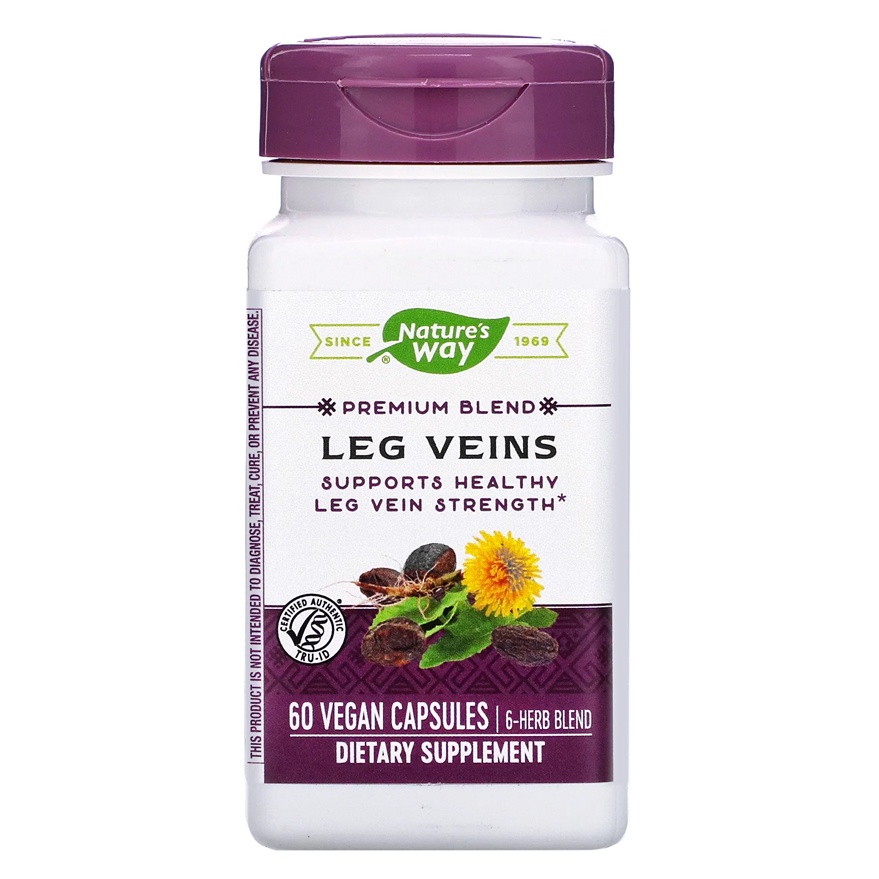 Natures Way Leg Veins 60 Veg Caps Suplement varises