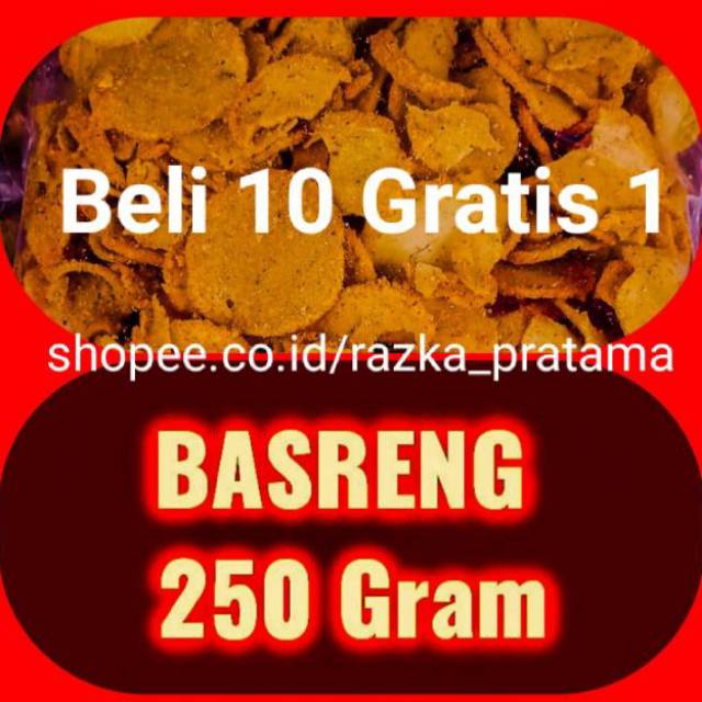 

Basreng Cap Ikan Tongkol kemasan 250 gram