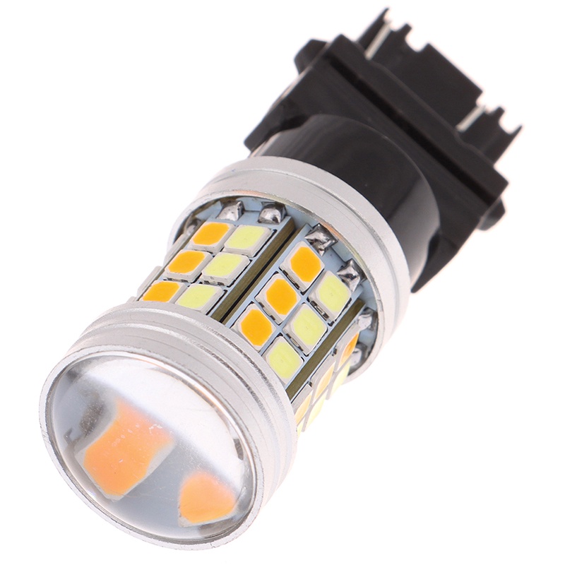 (LUCKID) 2pcs Lampu LED 3157 Warna Amber / Putih High Power Untuk Sein / Parkir Mobil