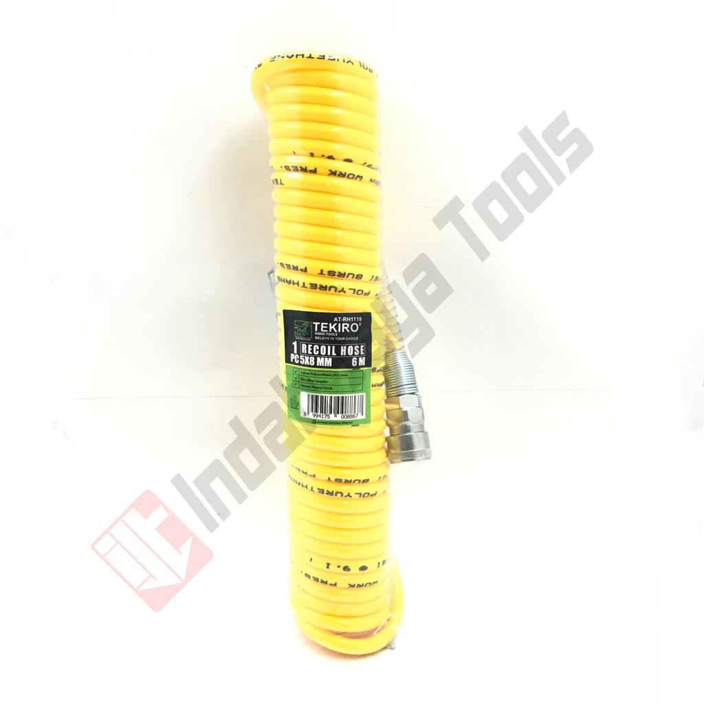TEKIRO Recoil Hose 6 Meter - Selang Angin Kompresor Spiral