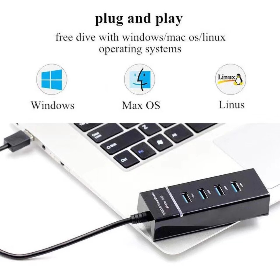 4 Ports USB 3.0 HUB Adapter High Speed 5Gbps USB HUB 303 PC Notebook Komputer Computer-3
