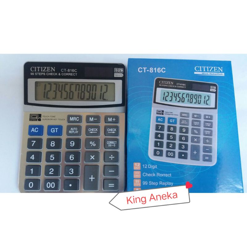 

Kaltulator Citizen 816C 12 Digit New Model Bisa Cek Ulang