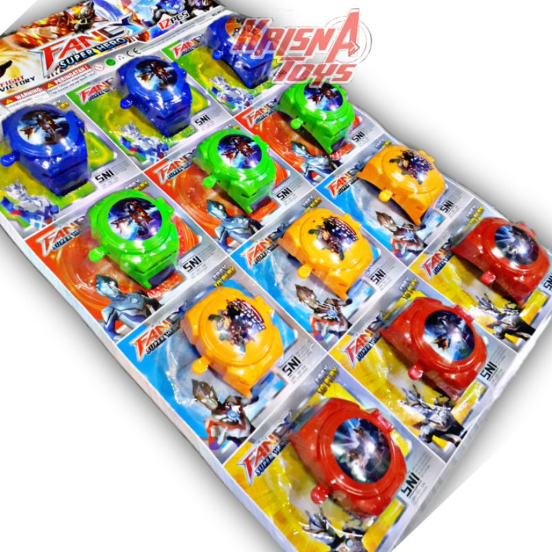 MAINAN ANAK JAM TAZOS ULTRAMAN ZERO isi 12pcs/Lembar