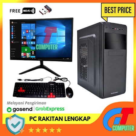 PC Lengkap | Gaming Intel Core  I5 | VGA GT 730 4GB | SSD 120 GB | HDD 500 GB | LED Monitor 19