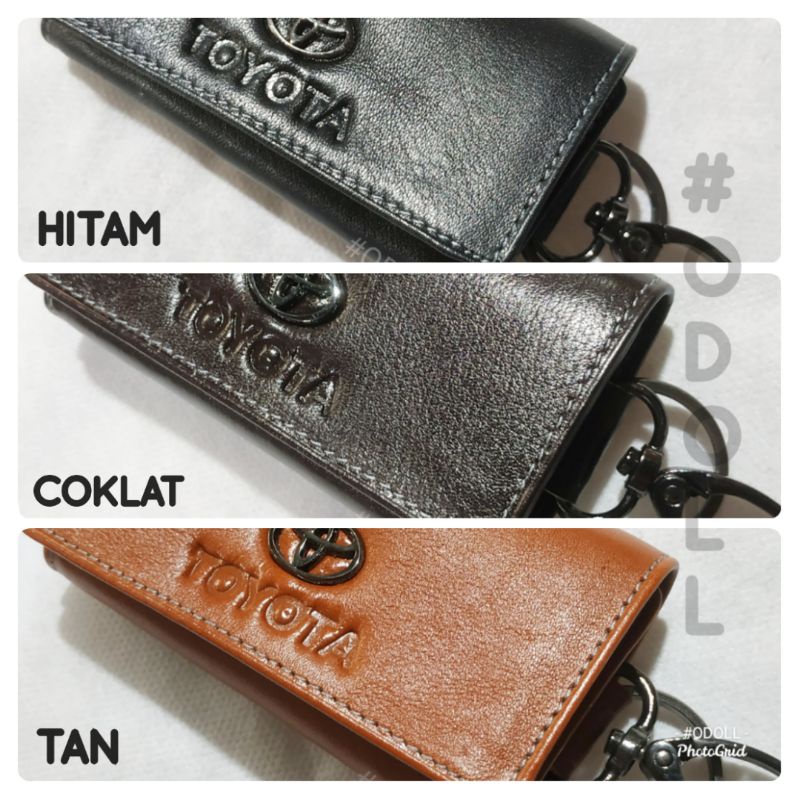 Dompet Stnk Mobil Kulit Sapi Asli Keychain Toyota