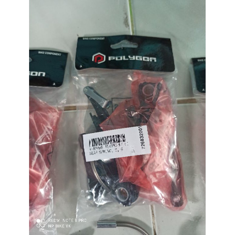 v brake set pad tektro alloy untuk satu roda by polygon