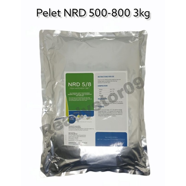 Pelet NRD 5/8 500-800 micron pakan 1000gr 1kg pakan ikan hias guppy cupang