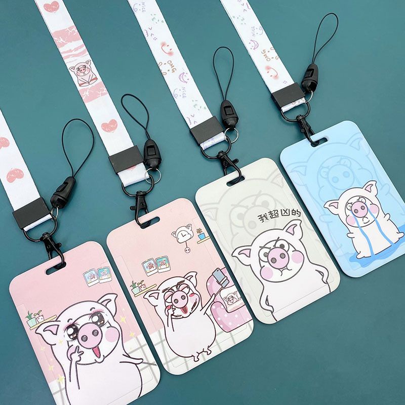 

ID CARD HOLDER & NAME TAG KARAKTER BABI / TALI GANTUNGAN ID CARD IMPORT DENGAN MOTIF BABI / PIGGY ID CARD HOLDER