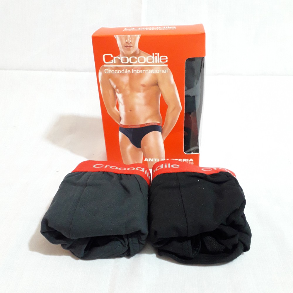 [2 pcs] Celana Dalam Pria Crocodile  / 1 Box CD Brief 006